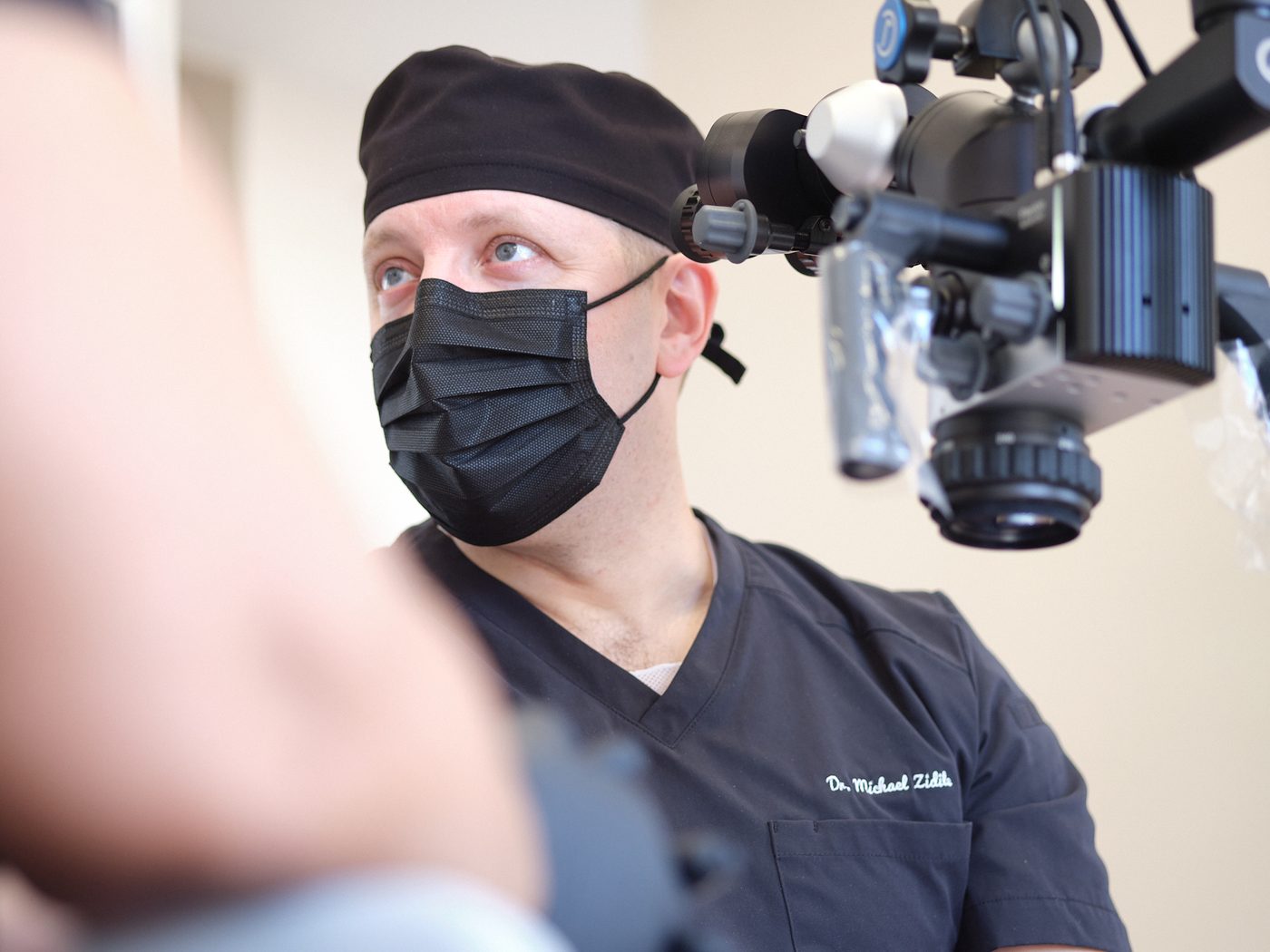 Magnified, microscope-assisted surgical technique